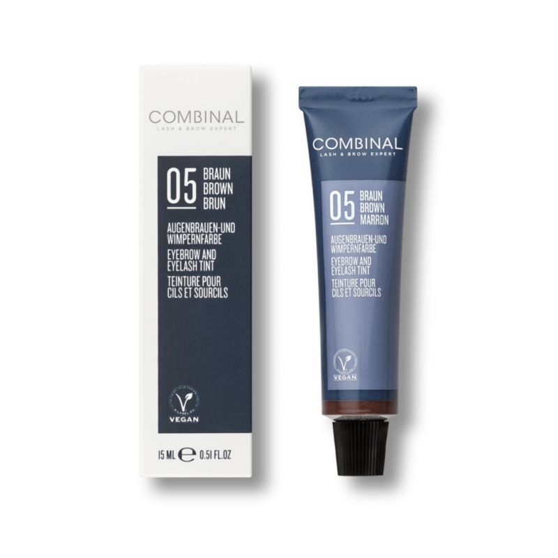 coloration pour cils et sourcils combinal brun n°5