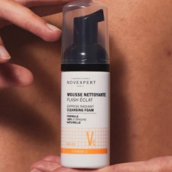 Mousse nettoyante flash éclat vitamine C 150ml Novexpert
